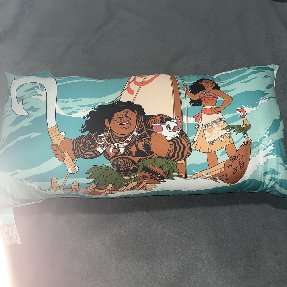 Disney Moana Kids Body Pillow 34"x17" NWT